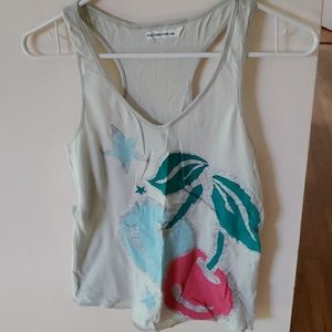 IZZUE Women Shiny Cherry Tank Top